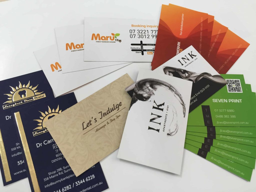 business card printing Brisbane