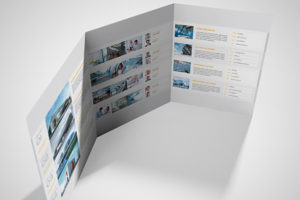 A4 Brochure 6 Pages Roll Fold