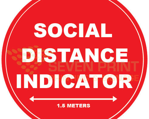 Social Distance Indicator floor sticker