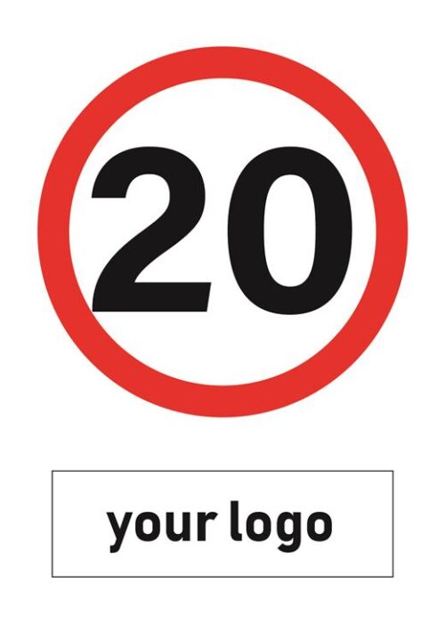Speed Limit Sign - 02BD-Y0204G - 20 KMH